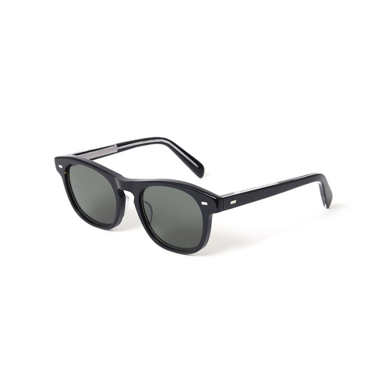 画像1: CHALLENGER/Lunetta BADA SUNGLASSES MODIFIED NO.7（BLACK/GREEN LENS）［サングラス-25秋冬］