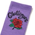 画像2: CHALLENGER/ROSE SOCKS（PURPLE）［ローズソックス-25秋冬］ (2)