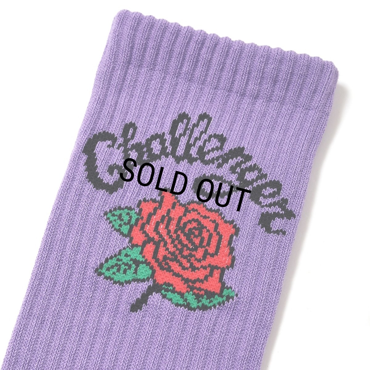 画像2: CHALLENGER/ROSE SOCKS（PURPLE）［ローズソックス-25秋冬］ (2)