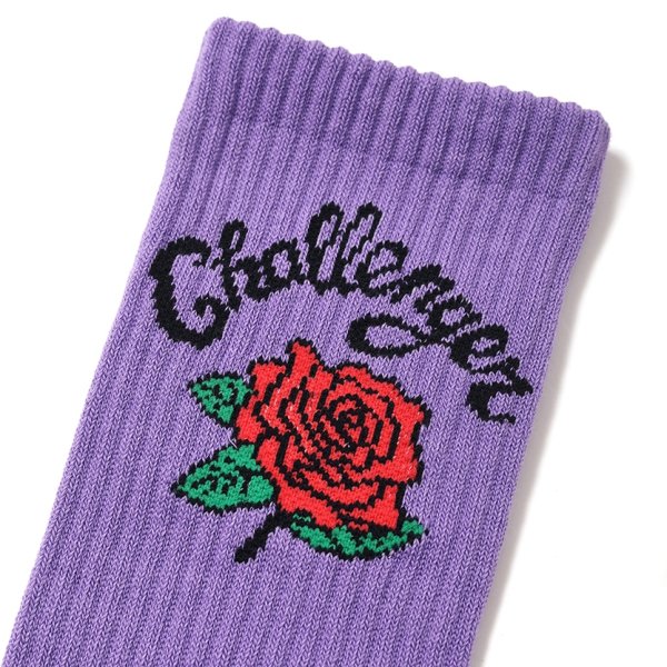 画像2: CHALLENGER/ROSE SOCKS（PURPLE）［ローズソックス-25秋冬］