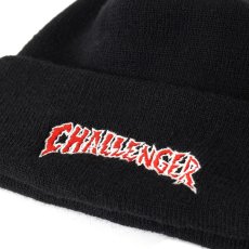 画像3: CHALLENGER/CRASH LOGO KNIT CAP（BLACK）［クラッシュロゴニットキャップ-25秋冬］ (3)