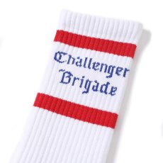 画像2: CHALLENGER/CLASSIC LOGO SOCKS（WHITE）［クラシックロゴソックス-25秋冬］ (2)