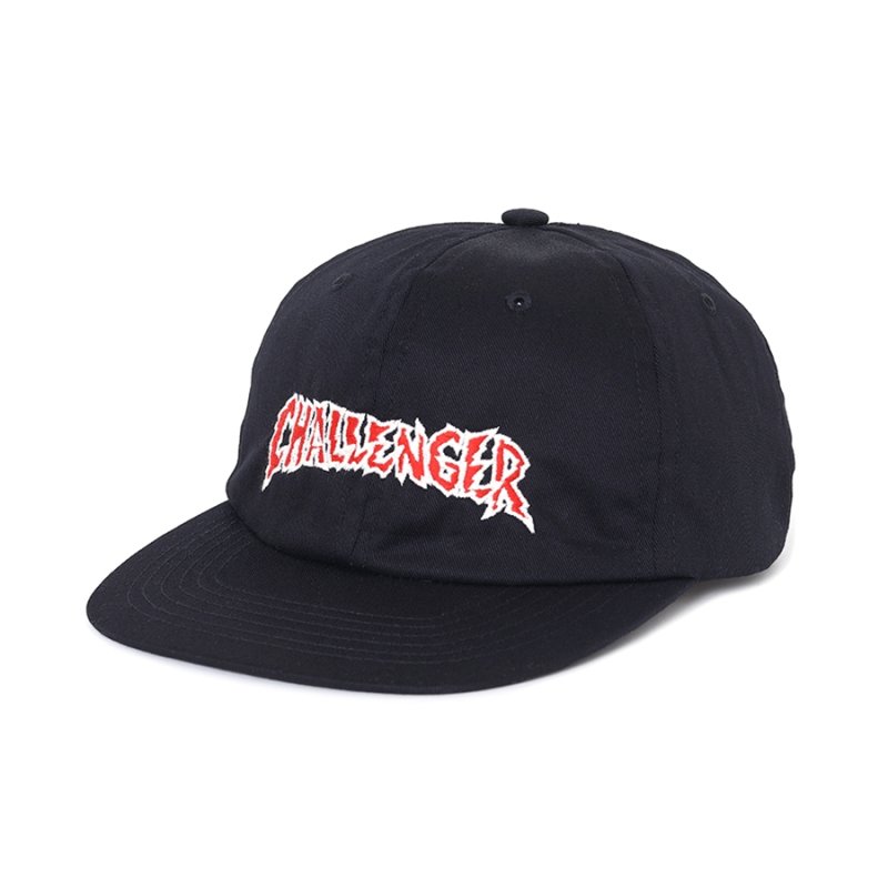 画像1: CHALLENGER/CRASH LOGO CAP（BLACK）［クラッシュロゴキャップ-25秋冬］