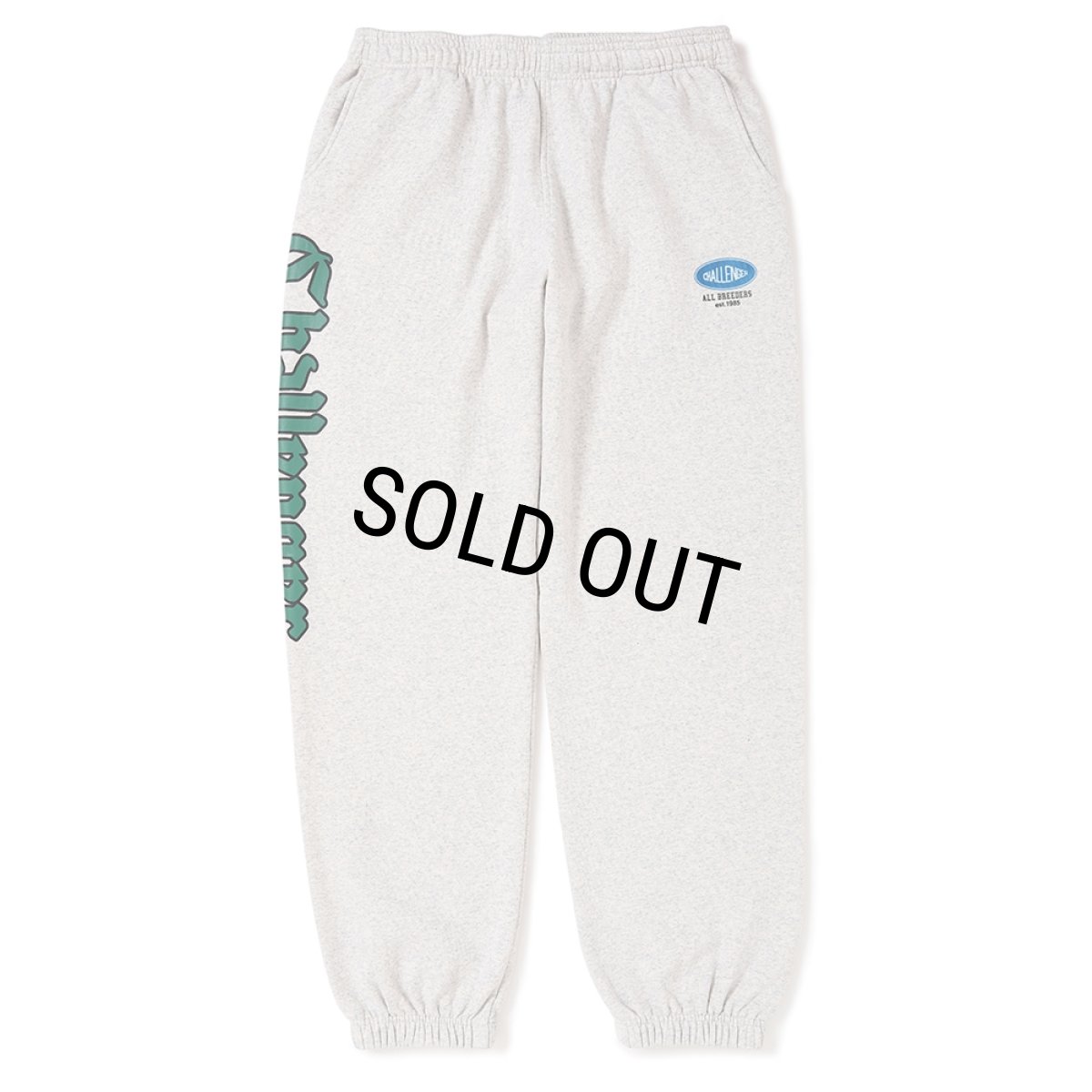 画像1: CHALLENGER/CLASSIC LOGO SWEAT PANTS（GRAY）［クラシックロゴスウェットパンツ-25秋冬］ (1)