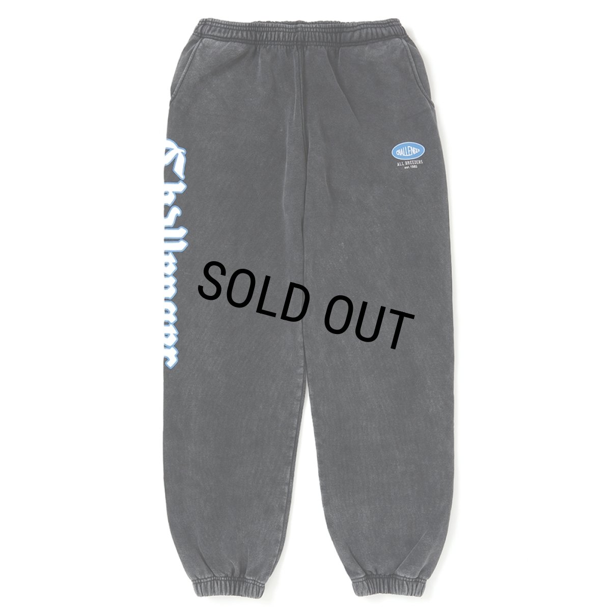 画像1: CHALLENGER/CLASSIC LOGO SWEAT PANTS（BLACK）［クラシックロゴスウェットパンツ-25秋冬］ (1)