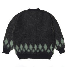 画像2: CHALLENGER/NATIVE EAGLE CARDIGAN（BLACK）［ネイティブイーグルモヘアカーディガン-25秋冬］ (2)