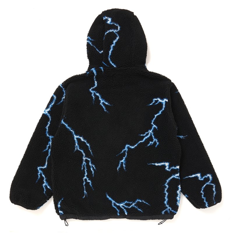 画像2: CHALLENGER/THUNDERBOLT BOA HOODIE（BLACK）［サンダーボルトボアフーディー-25秋冬］