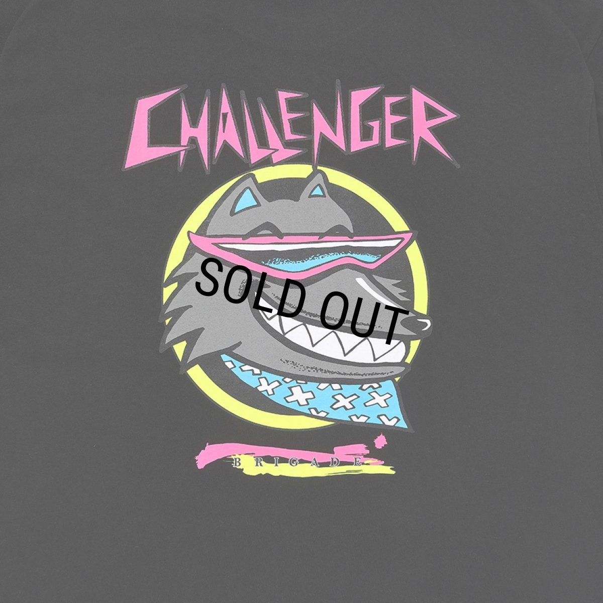 画像4: CHALLENGER/NEON WOLF TEE（BLACK）［ネオンウルフT-25秋冬］ (4)