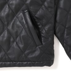 画像6: CHALLENGER/QUILTING LEATHER JACKET（BLACK）［キルティングレザーJKT-25秋冬］ (6)