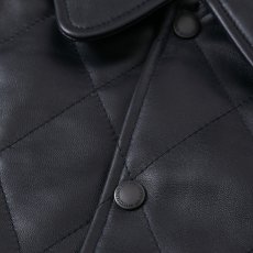 画像5: CHALLENGER/QUILTING LEATHER JACKET（BLACK）［キルティングレザーJKT-25秋冬］ (5)