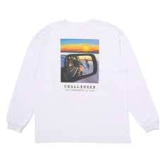 画像1: CHALLENGER/L/S SUNSET DRIVE TEE（WHITE）［サンセットドライブ長袖T-25秋冬］ (1)