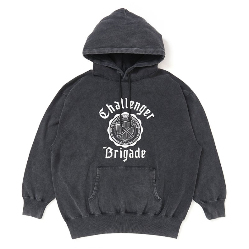 画像1: CHALLENGER/COLLEGE HOODIE（BLACK）［カレッジフーディー-25秋冬］