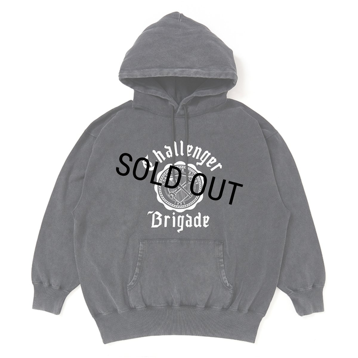 画像1: CHALLENGER/COLLEGE HOODIE（BLACK）［カレッジフーディー-25秋冬］ (1)