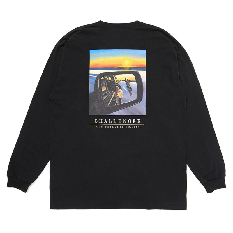 画像2: CHALLENGER/L/S SUNSET DRIVE TEE（BLACK）［サンセットドライブ長袖T-25秋冬］