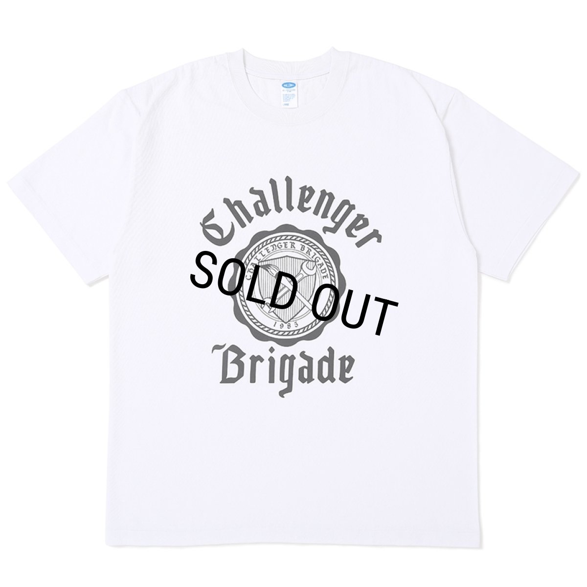 画像1: CHALLENGER/COLLEGE TEE（WHITE）［カレッジT-25秋冬］ (1)