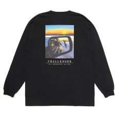 画像1: CHALLENGER/L/S SUNSET DRIVE TEE（BLACK）［サンセットドライブ長袖T-25秋冬］ (1)