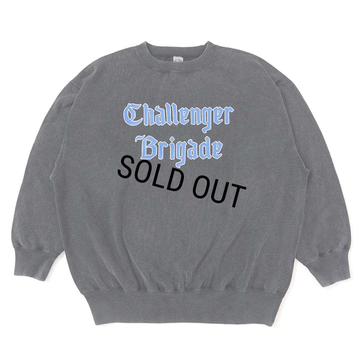 画像1: CHALLENGER/CLASSIC LOGO C/N SWEAT（BLACK）［クラシックロゴクルーネックスウェット-25秋冬］ (1)