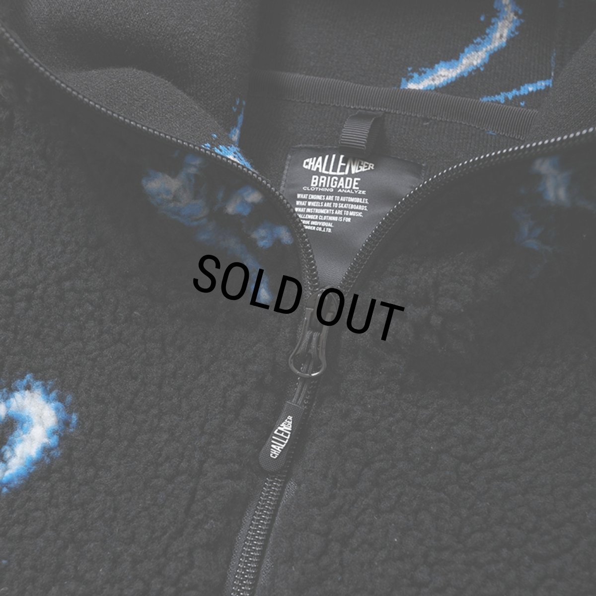 画像5: CHALLENGER/THUNDERBOLT BOA HOODIE（BLACK）［サンダーボルトボアフーディー-25秋冬］ (5)