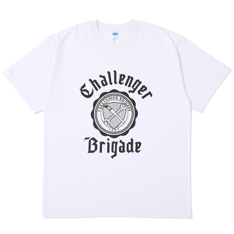 画像1: CHALLENGER/COLLEGE TEE（WHITE）［カレッジT-25秋冬］