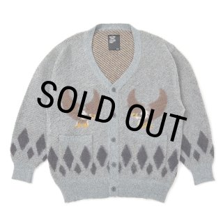 CHALLENGER/NATIVE EAGLE CARDIGAN（IVORY）［ネイティブイーグル