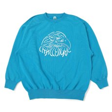 画像1: CHALLENGER/EAGLE C/N SWEAT（TURQUOISE）［イーグルクルーネックスウェット-25秋冬］ (1)