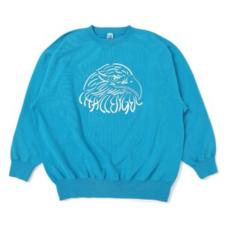 CHALLENGER/EAGLE C/N SWEAT（TURQUOISE）［イーグルクルーネック