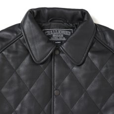 画像4: CHALLENGER/QUILTING LEATHER JACKET（BLACK）［キルティングレザーJKT-25秋冬］ (4)