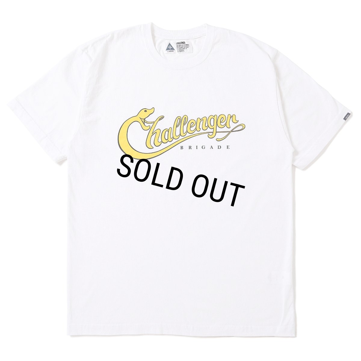 画像1: CHALLENGER/SNAKING TEE（WHITE）［スネーキングT-25秋冬］ (1)