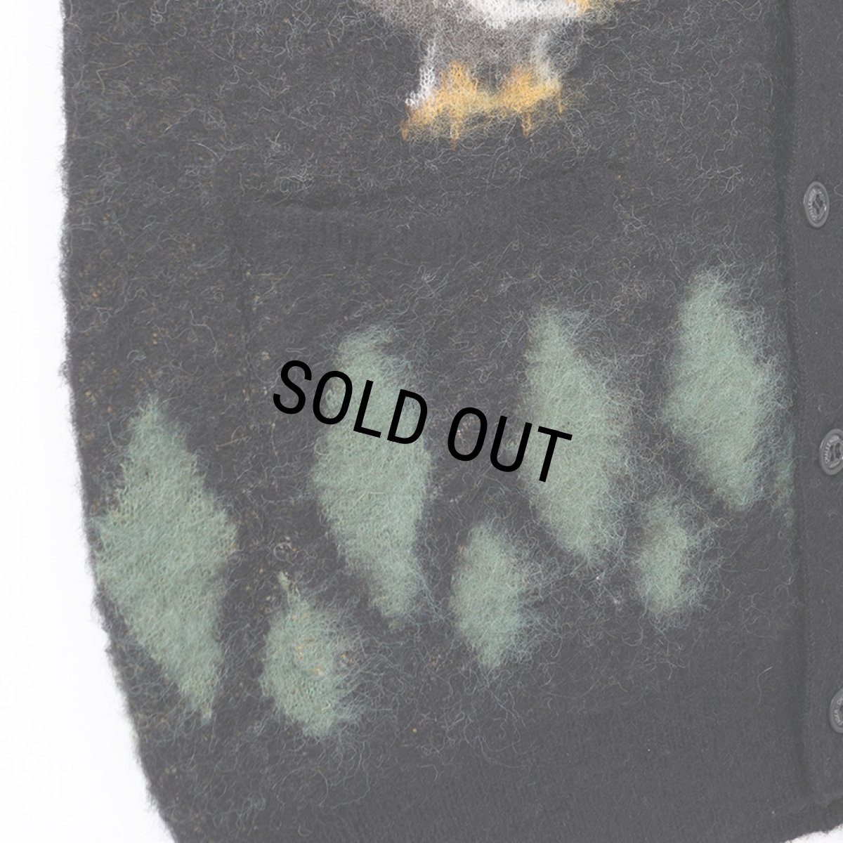 画像5: CHALLENGER/NATIVE EAGLE CARDIGAN（BLACK）［ネイティブイーグルモヘアカーディガン-25秋冬］ (5)