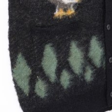 画像5: CHALLENGER/NATIVE EAGLE CARDIGAN（BLACK）［ネイティブイーグルモヘアカーディガン-25秋冬］ (5)