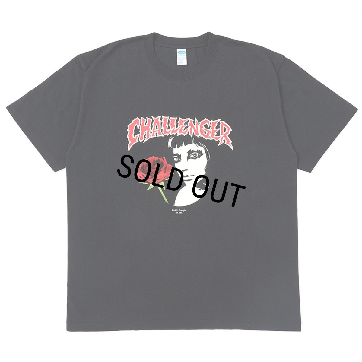画像1: CHALLENGER/ROSEGIRL TEE（BLACK）［ローズガールT-25秋冬］ (1)