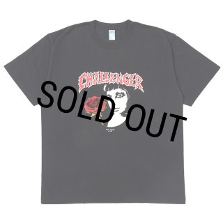 CHALLENGER/ROSEGIRL TEE（BLACK）［ローズガールT-25秋冬］ - JONAS