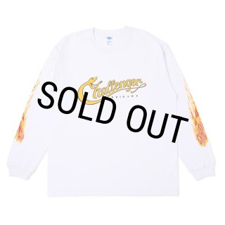 CHALLENGER/L/S SNAKING LOGO TEE（WHITE）［スネーキングロゴ長袖T-25