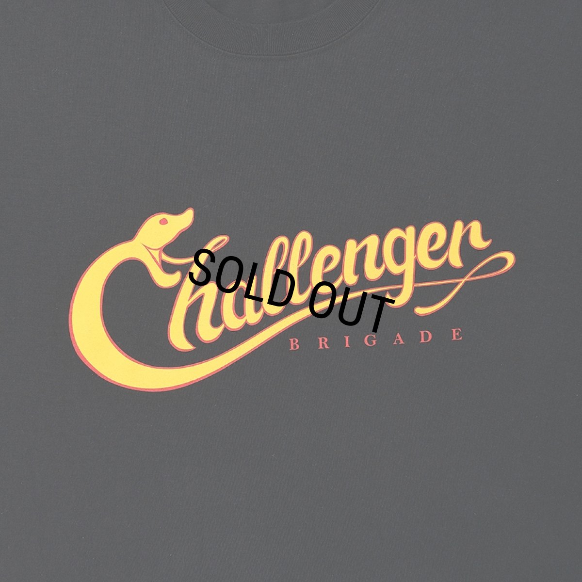 画像4: CHALLENGER/L/S SNAKING LOGO TEE（BLACK）［スネーキングロゴ長袖T-25秋冬］ (4)