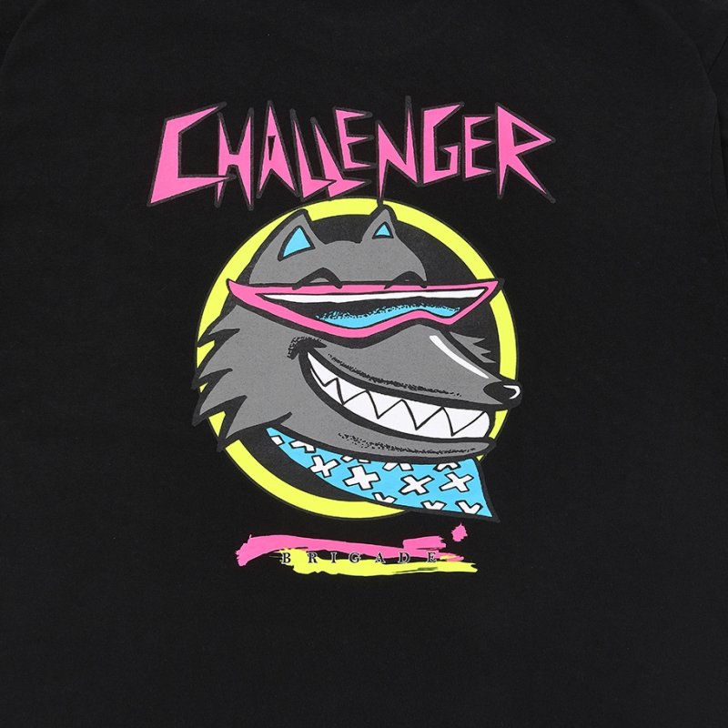 画像3: CHALLENGER/NEON WOLF TEE（BLACK）［ネオンウルフT-25秋冬］