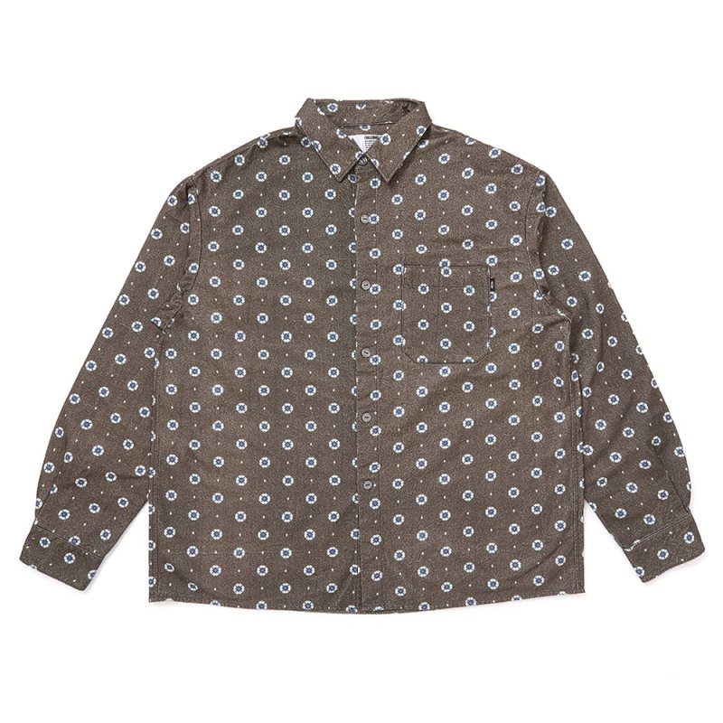 画像1: CHALLENGER/CLASSIC FLANNEL SHIRT（BROWN）［クラシックフランネルシャツ-25秋冬］