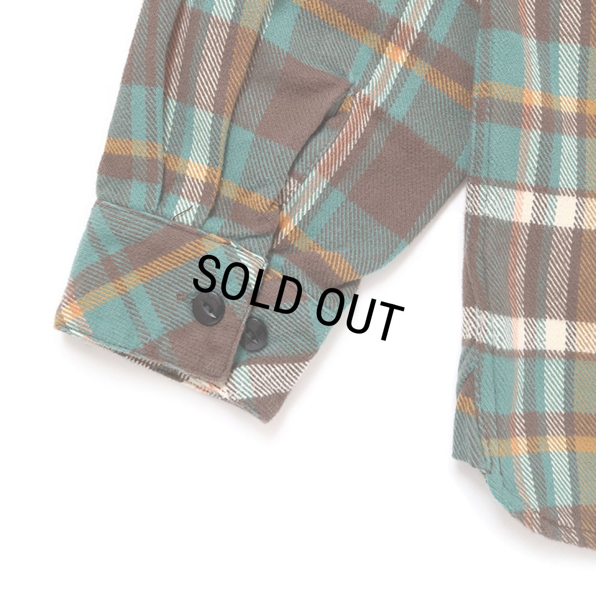 画像7: CHALLENGER/PLAID FLANNEL SHIRT（GREEN）［チェックフランネルシャツ-25秋冬］ (7)