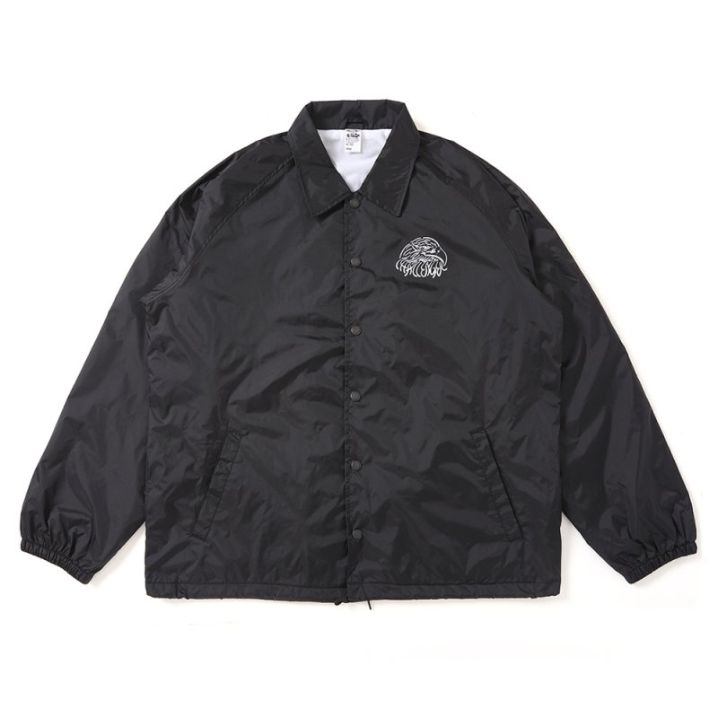 画像1: CHALLENGER/EAGLE COACH JACKET（BLACK）［イーグルコーチJKT-25秋冬］
