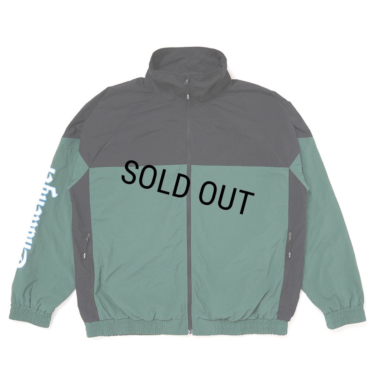 画像1: CHALLENGER/TRACK ZIP JACKET（GREEN/BLACK）［トラックジップJKT-25秋冬］ (1)