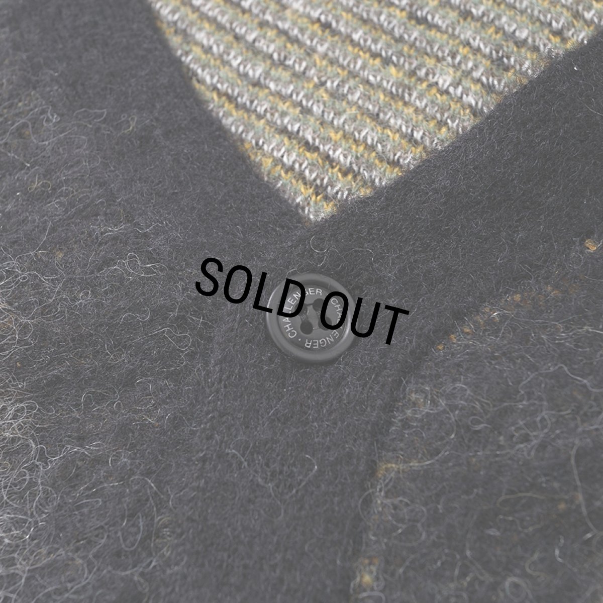 画像3: CHALLENGER/NATIVE EAGLE CARDIGAN（BLACK）［ネイティブイーグルモヘアカーディガン-25秋冬］ (3)