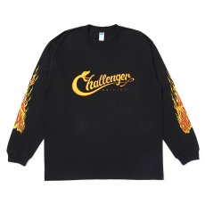 画像1: CHALLENGER/L/S SNAKING LOGO TEE（BLACK）［スネーキングロゴ長袖T-25秋冬］ (1)