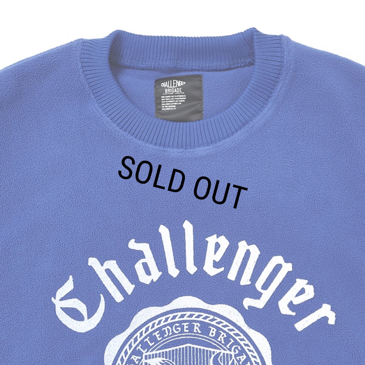 画像3: CHALLENGER/COLLEGE C/N FLEECE（BLUE）［カレッジクルーネックフリース-25秋冬］ (3)