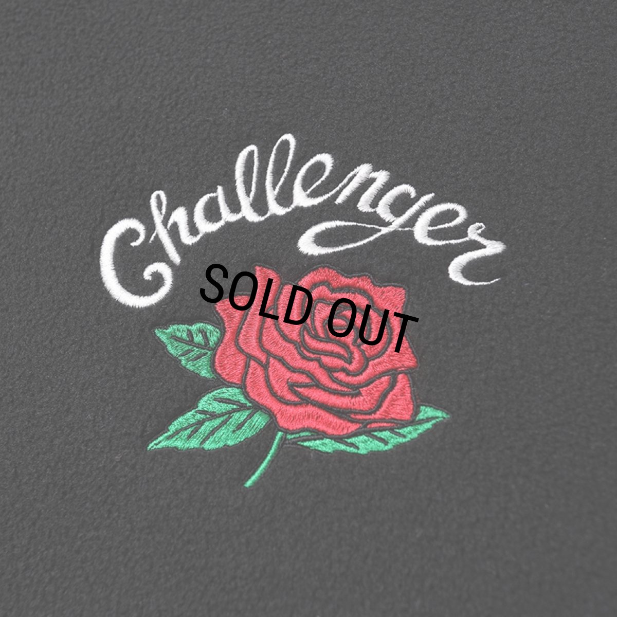 画像4: CHALLENGER/ROSE C/N FLEECE（BLACK）［ローズクルーネックフリース-25秋冬］ (4)