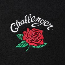 画像4: CHALLENGER/ROSE C/N FLEECE（BLACK）［ローズクルーネックフリース-25秋冬］ (4)
