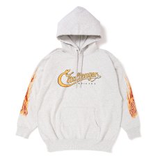 画像1: CHALLENGER/SNAKING LOGO HOODIE（GRAY）［スネーキングロゴフーディー-25秋冬］ (1)