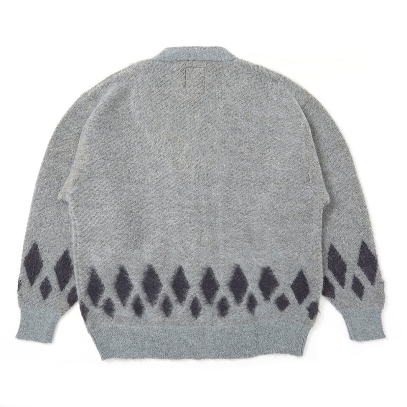 画像2: CHALLENGER/NATIVE EAGLE CARDIGAN（IVORY）［ネイティブイーグルモヘアカーディガン-25秋冬］