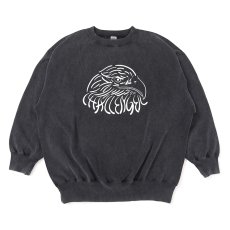 画像1: CHALLENGER/EAGLE C/N SWEAT（BLACK）［イーグルクルーネックスウェット-25秋冬］ (1)