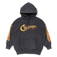 画像1: CHALLENGER/SNAKING LOGO HOODIE（BLACK）［スネーキングロゴフーディー-25秋冬］ (1)