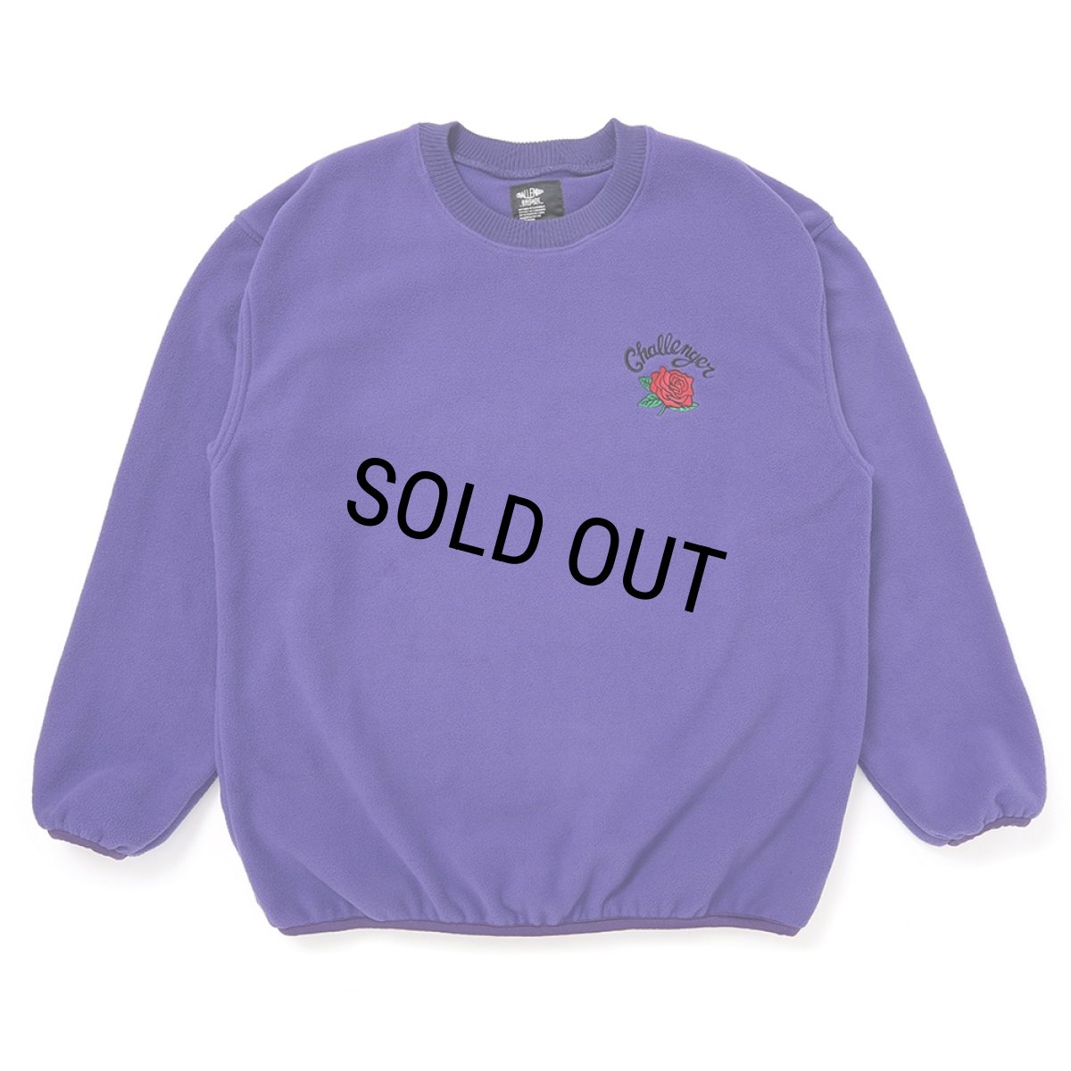 画像1: CHALLENGER/ROSE C/N FLEECE（PURPLE）［ローズクルーネックフリース-25秋冬］ (1)