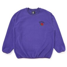 画像1: CHALLENGER/ROSE C/N FLEECE（PURPLE）［ローズクルーネックフリース-25秋冬］ (1)
